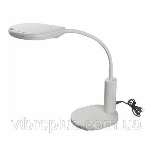 Лампа настільна на гофре, NO.TJ90C з USB зарядкою, 2,5x - 90мм, 8x - 21мм, білий
