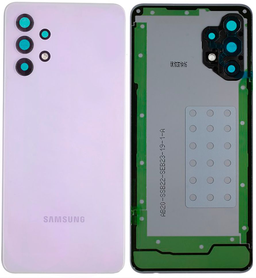 Задня кришка Samsung A325 Galaxy A32 (2021), фіолетова