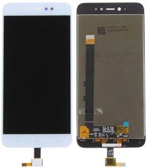 Дисплей (экран) Xiaomi Redmi Note 5A Prime, Redmi Y1 с тачскрином в сборе, белый