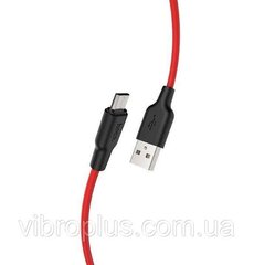USB-кабель Hoco X21 Micro USB, червоно-чорний