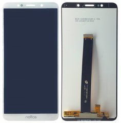 Дисплей (экран) TP-Link Neffos C9 (TP707, TP707A) с тачскрином в сборе, белый