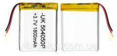 Універсальна акумуляторна батарея (АКБ) 2pin, 8.0 x 30 x 40 мм (803040) 1000 mAh