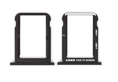 Лоток для Xiaomi Mi A2, Mi 6X держатель для 2 SIM-карт, чорний