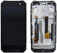 Дисплей Nomu S30 Mini з тачскріном і рамкою, чорний