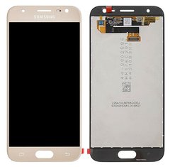 Дисплей (экран) Samsung J330F Galaxy J3 (2017) с тачскрином ORIG, золотистый