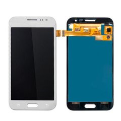 Дисплей (экран) Samsung J200F Galaxy J2, J200, PLS TFT с тачскрином в сборе, белый