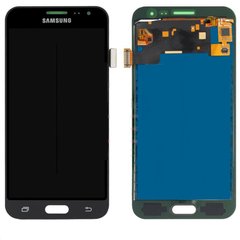 Дисплей (экран) Samsung J320H, J320F, J320FN, J320A, J320M, J320G, J320P Galaxy J3 (2016) TFT с тачскрином в сборе, черный