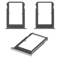 Лоток для Xiaomi Mi 9, Mi 9 SE, Mi9 Special Edition (M1902F1G) держатель (слот) для двух SIM-карт, черный Piano Black
