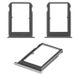 Лоток для Xiaomi Mi 9, Mi 9 SE, Mi9 Special Edition (M1902F1G) держатель (слот) для двух SIM-карт, черный Piano Black