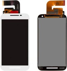 Дисплей (екран) Motorola XT1540 Moto G3, XT1541, XT1544, XT1548, XT1550 з тачскріном в зборі ORIG, білий
