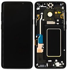 Дисплей Samsung G965F Galaxy S9 Plus OLED с тачскрином и рамкой, черный
