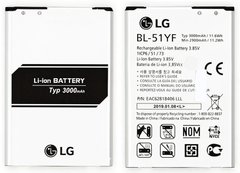 Аккумуляторная батарея (АКБ) LG BL-51YF для G4 F500, H810, H811, H815, H818N, H818P, 3000 mAh