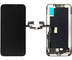 Дисплей (экран) Apple iPhone XS с тачскрином и рамкой в сборе (In-Cell), черный