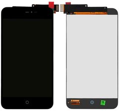 Дисплей (экран) Meizu MX2 (M040), Meizu Dream с тачскрином в сборе, черный