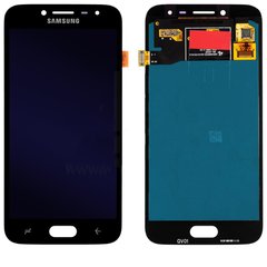 Дисплей (экран) Samsung J250F, J250FZ, J250DS Galaxy J2 (2018) PLS TFT (c регулируемой подсветкой) с тачскрином в сборе, черный