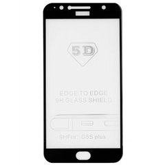 Защитное стекло для Motorola XT1805 Moto G5s Plus Full Glue, 3D Glass, 0.26 мм 9H, черное