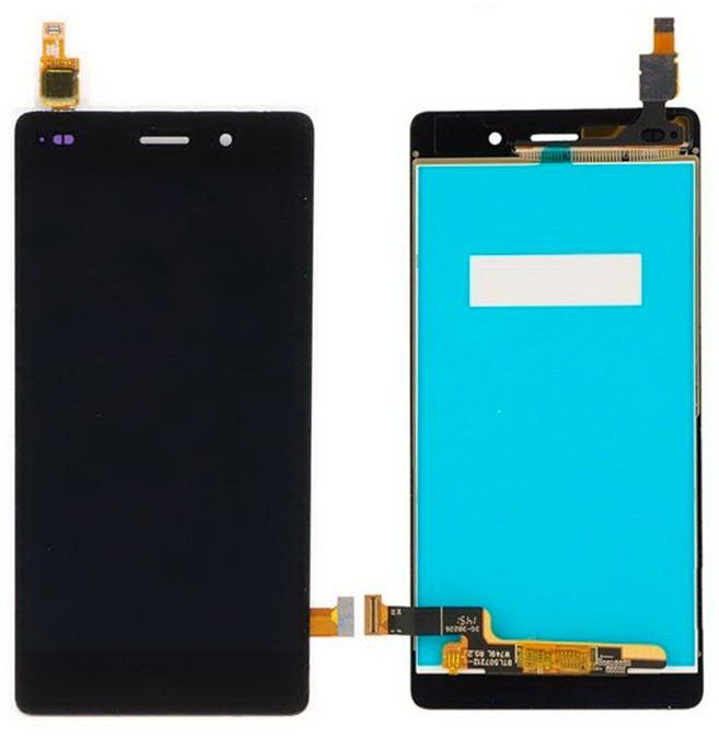 Дисплей (екран) Huawei P8 Lite (ALE-L21) з тачскріном в зборі, чорний TESTED