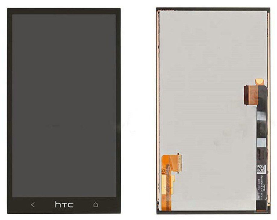 Дисплей (екран) HTC One M7 801e (116 x 64 мм) з тачскріном в зборі, чорний