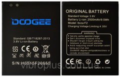 Аккумуляторная батарея (АКБ) Doogee Ibiza F2, 2000mAh