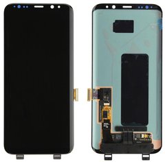 Дисплей (экран) Samsung G955F Galaxy S8 Plus G955FD, G955W, G955A AMOLED с тачскрином в сборе ORIG, черный