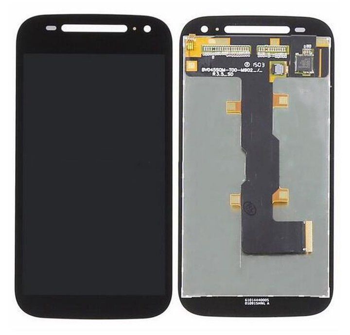 Дисплей (екран) Motorola XT1505 Moto E2, XT1511, XT1524, XT1526, XT1527, XT1528 з тачскріном в зборі, чорний