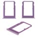 Лоток для Xiaomi Mi 9, Mi 9 SE, Mi9 Special Edition держатель (слот) для двух SIM-карт, фиолетовый Lavender Violet