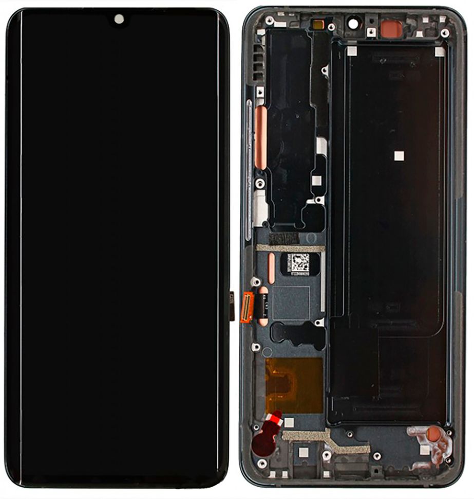 Дисплей Xiaomi Mi Note 10, Mi Note 10 Lite, Mi CC9 Pro, Mi Note 10 Pro с тачскрином и рамкой ORIG