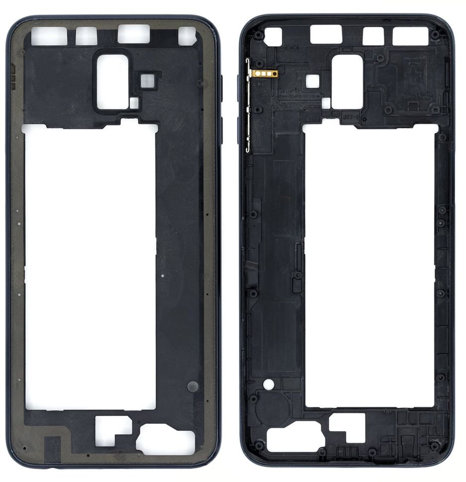 Рамка (корпус) Samsung J610, J610F Galaxy J6 Plus, черная