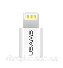 Переходник Usams micro USB to Lightning US-SJ014, белый