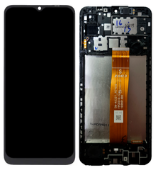 Дисплей Samsung A032 Galaxy A03 2021 Euro Version с рамкой, черный
