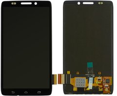 Дисплей (экран) Motorola XT1080 с тачскрином в сборе, черный