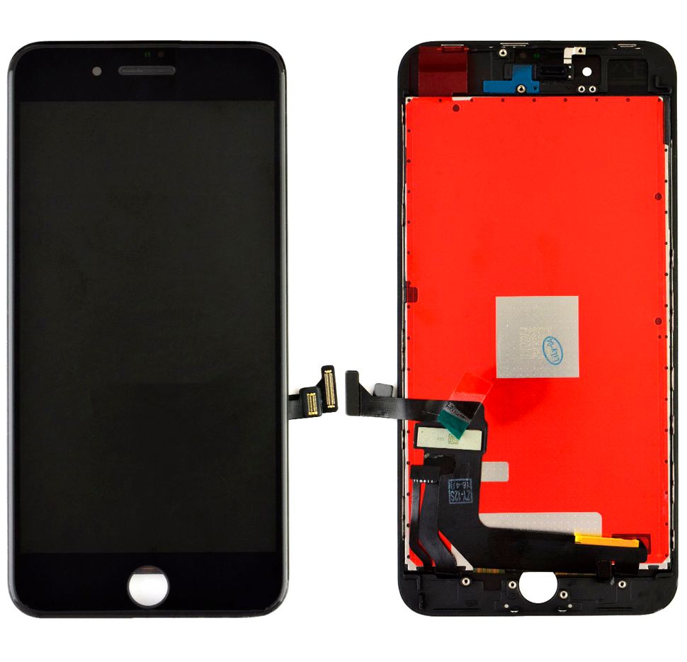 Дисплей (екран) Apple iPhone 8 Plus з тачскріном і рамкою в зборі (On-Cell), чорний