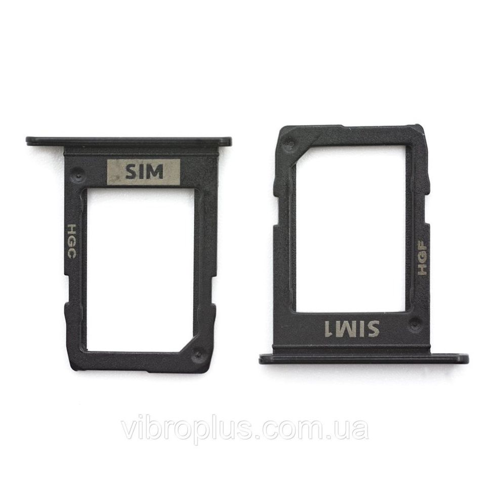 Лоток для Samsung A600F Dual Galaxy A6 (2018) for SIM 1, держатель для SIM-карт и карты памяти, черный