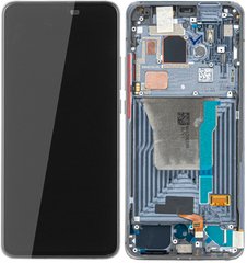 Дисплей (екран) Xiaomi Redmi K30 Pro, K30 Ultra, Poco F2 Pro з тачскріном і сірою рамкою в зборі OLED, чорний