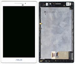 Дисплей (экран) 7” Asus ZenPad C 7.0 Z370 с тачскрином и рамкой, белый
