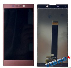 Дисплей (экран) Sony H3311 Xperia L2, H3321, H4311, H4331 с тачскрином в сборе, розовый