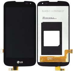 Дисплей (екран) LG K100DS K3 2016, LS450 з тачскріном в зборі, чорний