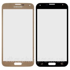 Стекло экрана (Glass) Samsung G900H Galaxy S5, G900F, G900FD, золотистый