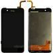 Дисплей (екран) HTC Desire 210 з тачскріном в зборі, чорний
