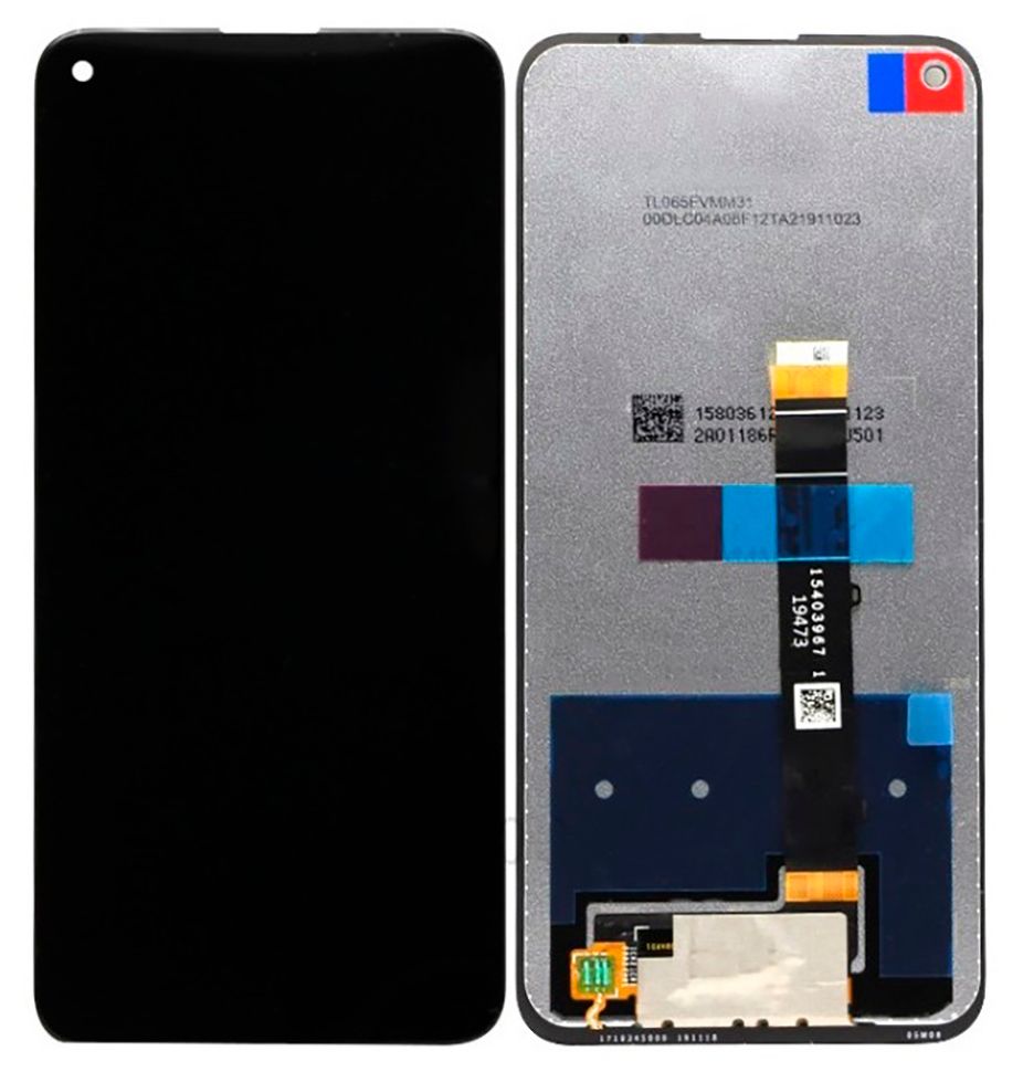 Дисплей (экран) LG K61 LM-Q630EAW с тачскрином в сборе, черный