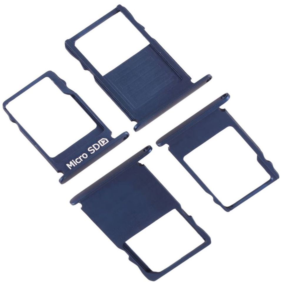 Лоток для Nokia 3 Single Sim (TA-1020, TA-1028) держатель для двох SIM-карт і карти пам'яті, синій Tempered Blue (2 шт.)