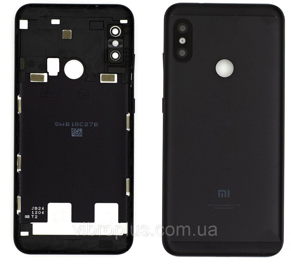 Задняя крышка Xiaomi Mi A2 Lite, чёрная