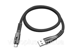 USB-кабель Hoco U70 Splendor Micro USB, чорно-сірий