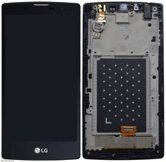 Дисплей (экран) LG H522Y G4c, H525 G4c с тачскрином и рамкой в сборе, черный
