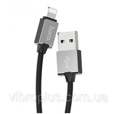 USB-кабель Hoco U49 Metal Lightning, чорний