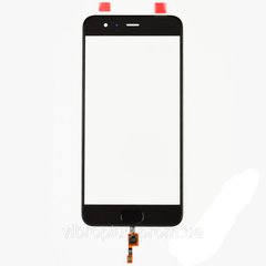 Стекло экрана (Glass) Xiaomi Mi6 with fingerprint scanner (со сканером отпечатка пальца), black (черный)
