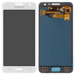 Дисплей (екран) Samsung A300F Galaxy A3, A300H, A300FU (2015) AMOLED з тачскріном в зборі ORIG, білий