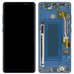 Дисплей (екран) Samsung N950, N950F Galaxy Note 8 з тачскріном і рамкою в зборі AMOLED, синій