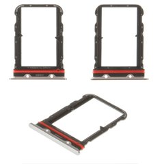 Лоток для Xiaomi Mi Note 10, Mi Note 10 Pro держатель (слот) для двух SIM-карт, белый