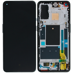 Дисплей OnePlus 9 LE2113, LE2111, LE2110 Fluid AMOLED з тачскріном і рамкою, чорний